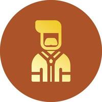 Male Professor Creative Icon Design vector