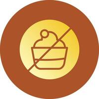 No Sweets Creative Icon Design vector