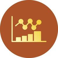 Bar Chart Creative Icon Design vector