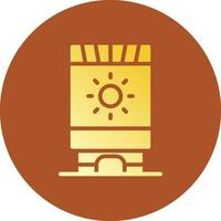 Sun Cream Creative Icon Design vector