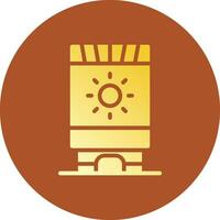 Sun Cream Creative Icon Design vector