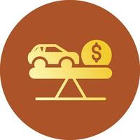 Fair Market Value Creative Icon Design vector
