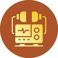 Defibrillator Creative Icon Design vector