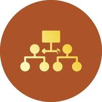 Labeled Hierarchy Creative Icon Design vector