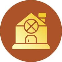 Gingerbread House Creative Icon Design vector