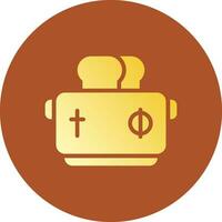 Toaster Creative Icon Design vector