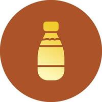 Milk Bottle Creative Icon Design vector