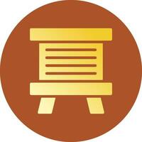 Glyph Gradient Circle Design vector