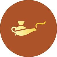 Magic Lamp Creative Icon Design vector