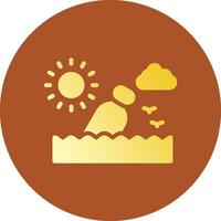 Message In A Bottle Creative Icon Design vector