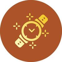 diseño de icono creativo de reloj de pulsera vector