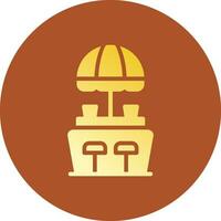 Beach Bar Creative Icon Design vector