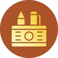 Pencil Case Creative Icon Design vector