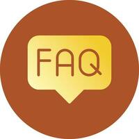 FAQ Creative Icon Design vector