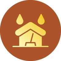 Water Damage Cleaning Creative Icon Design vector