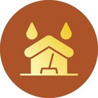 Water Damage Cleaning Creative Icon Design vector