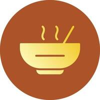 Glyph Gradient Circle Design vector