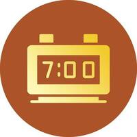 Digital Clock Creative Icon Design vector
