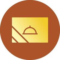 Glyph Gradient Circle Design vector