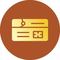 Debit Card Creative Icon Design vector