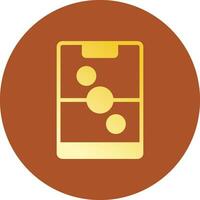 Glyph Gradient Circle Design vector