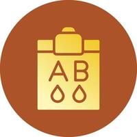 Blood Type Ab Creative Icon Design vector