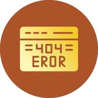 404 Error Creative Icon Design vector