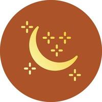 New Moon Creative Icon Design vector