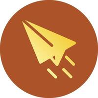 Paper Plane Creative Icon Design vector