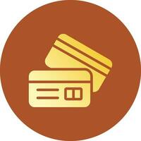 Credit Card Creative Icon Design vector