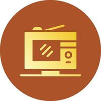 Digital Television Creative Icon Design vector