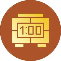 Digital Clock Creative Icon Design vector