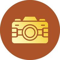 Glyph Gradient Circle Design vector