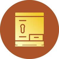 Glyph Gradient Circle Design vector