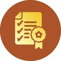 Certificate Creative Icon Design vector