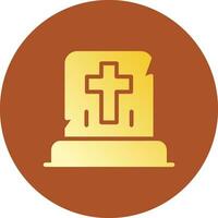 Gravestone Creative Icon Design vector