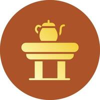 diseño de icono creativo de mesa de café vector