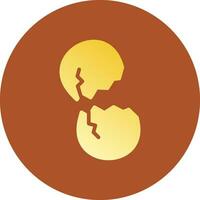 Broken Eggs Creative Icon Design vector