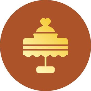 Wedding Dinner Creative Icon Design vector