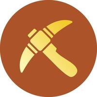 Pickaxe Creative Icon Design vector