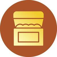 Treasure Chest Creative Icon Design vector