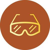 Lab Glasses Creative Icon Design vector