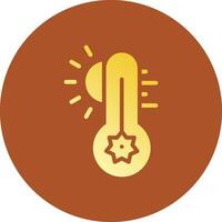 Hot Temperature Creative Icon Design vector