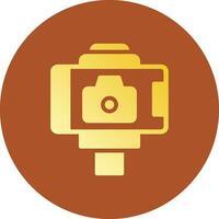 Selfie Stick Creative Icon Design vector