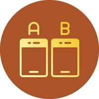 Ab Testing Creative Icon Design vector