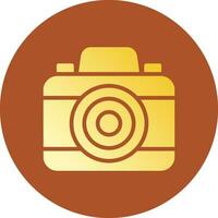 Glyph Gradient Circle Design vector