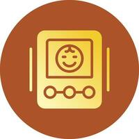 Baby Monitor Creative Icon Design vector