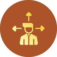 Outsource Management Creative Icon Design vector