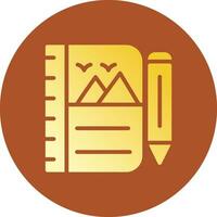 Sketchbook Creative Icon Design vector