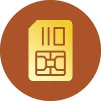 Simcard Creative Icon Design vector